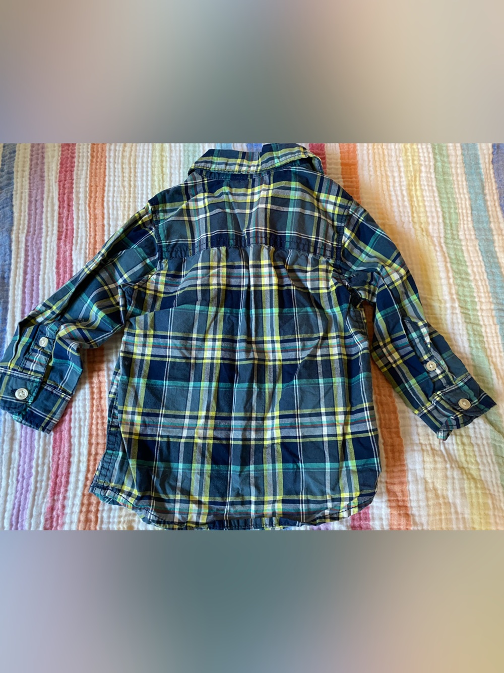 Plaid Button Down Long Sleeve Shirts | Set of two - Picture 3 of 7